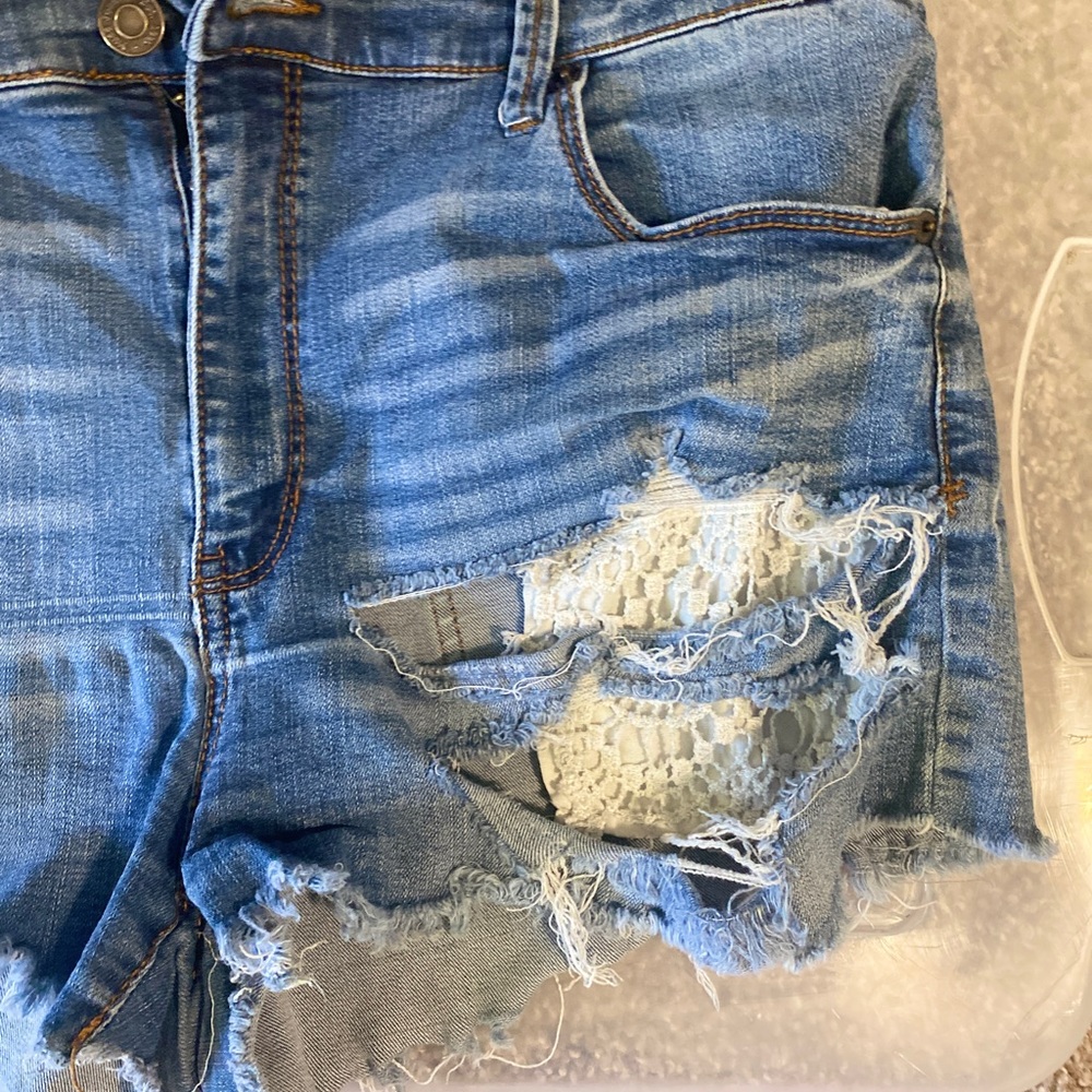 Distressed Jean Shorts